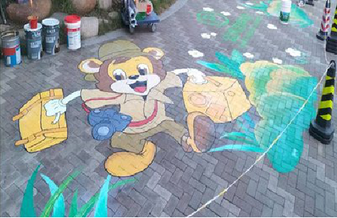  青田夏季画地面彩绘会遇到的问题