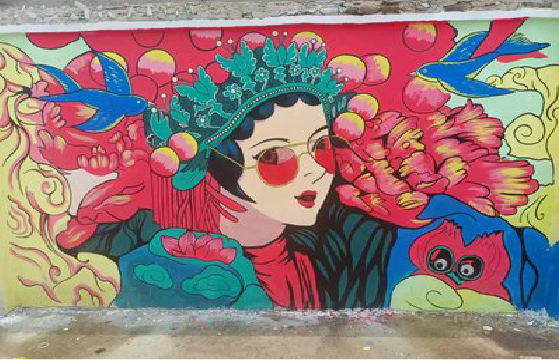  青田墙体彩绘-网红墙