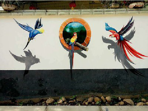 青田视觉错位-3D墙绘设计