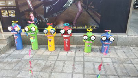  青田商业区彩绘