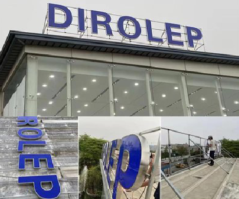  青田楼顶发光字安装的注意事项。